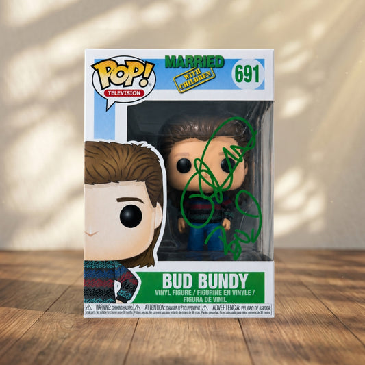 Bud Bundy Funko POP! Signed Married with Children Autograph David Faustino COA
