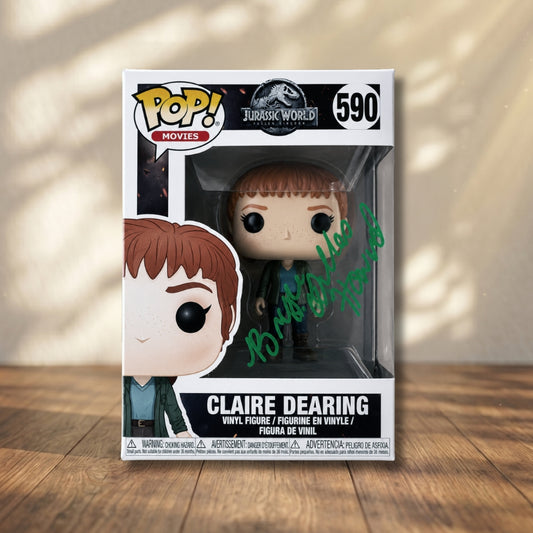 Claire Dearing Funko POP! Signed Jurassic World Autograph Bryce Dallas Howard COA