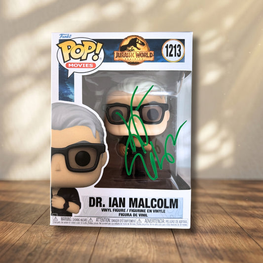 Dr. Ian Malcolm Funko POP! Signed Jurassic Park Autograph Jeff Goldblum COA