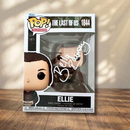 Ellie Funko POP! Signed The Last of Us Autograph Bella Ramsey COA