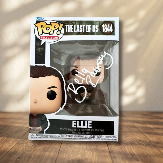 Ellie Funko POP! Signed The Last of Us Autograph Bella Ramsey COA