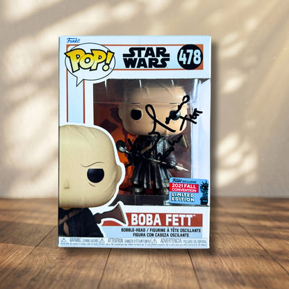 Boba Fett Funko POP! Signed Star Wars Autograph Temuera Morrison COA