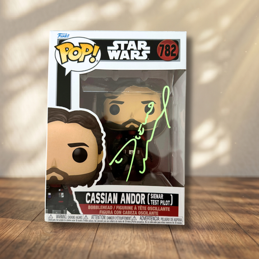 Cassian Andor Funko POP! Signed Star Wars: Rogue One Autograph Diego Luna COA