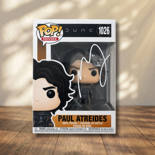 Paul Atreides Funko POP! Signed Dune Autograph Timothee Chalamet COA