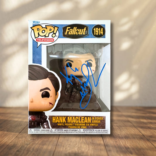 Hank MacLean Funko POP! Signed Fallout Autograph Kyle MacLachlan COA