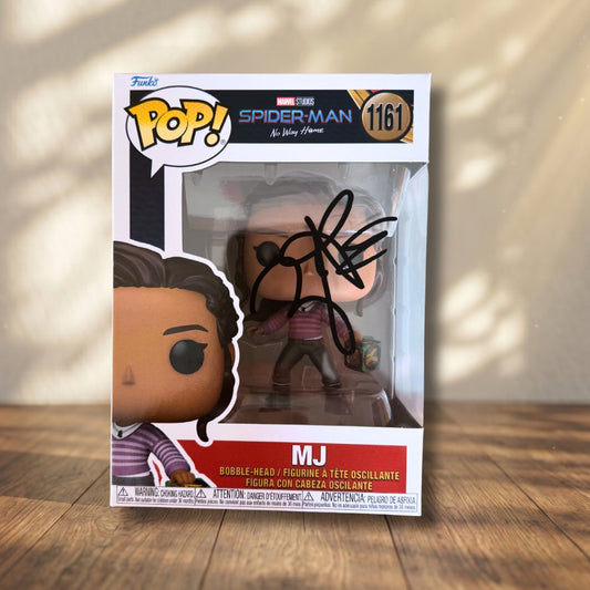 MJ Funko POP! Signed Spider-Man No Way Home Autograph Zendaya COA