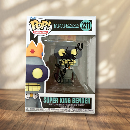 Matt Groening Funko POP! Signed Futurama Autograph Bender COA