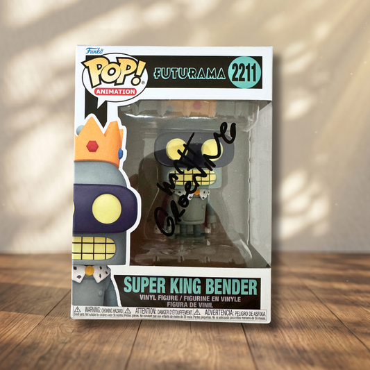 Matt Groening Funko POP! Signed Futurama Autograph Bender COA