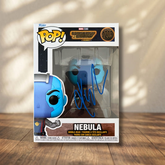 Nebula Funko POP! Signed Guardians of the Galaxy Autograph Karen Gillan COA